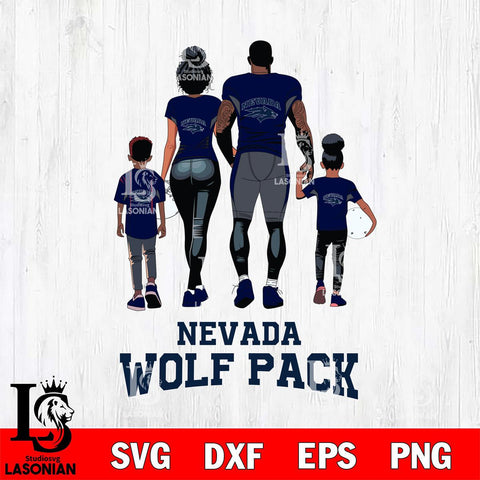 Nevada Wolf Pack Family Love Rugby SVG DXF EPS PNG FILE,NCAA SVG, Father day Digital Download,Instant Download, Silhouette