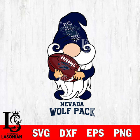 Nevada Wolf Pack Gnomes Christmas football Svg Eps Dxf Png File, Digital Download, Instant Download