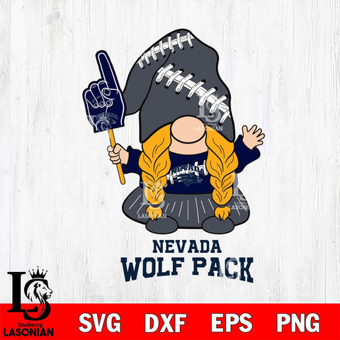 Nevada Wolf Pack Gnomes Fan Svg Eps Dxf Png File, Digital Download, Instant Download