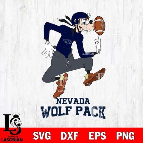 Nevada Wolf Pack Goofy Circus Football SVG DXF EPS PNG FILE,NCAA svg ,Football Digital Download,Instant Download, Silhouette