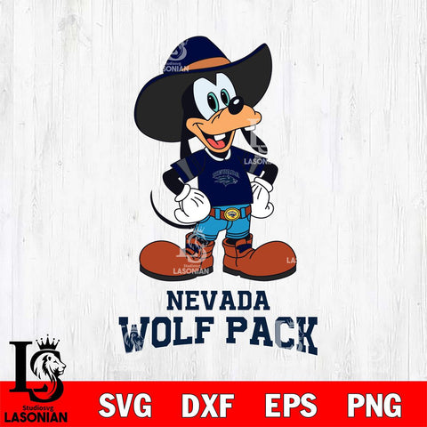 Nevada Wolf Pack Goofy Cowboy Sport SVG DXF EPS PNG FILE,NCAA svg ,Football Digital Download,Instant Download, Silhouette