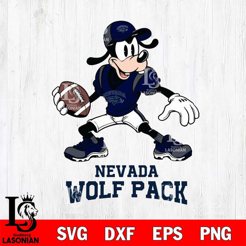 Nevada Wolf Pack Goofy Disney, Svg Eps Dxf Png File, Digital Download