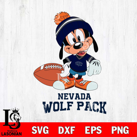 Nevada Wolf Pack Goofy Football SVG DXF EPS PNG FILE,NCAA svg ,Football Digital Download,Instant Download, Silhouette