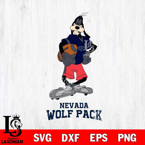 Nevada Wolf Pack Goofy Player SVG DXF EPS PNG FILE,NCAA svg ,Football Digital Download,Instant Download, Silhouette