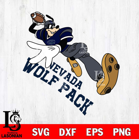 Nevada Wolf Pack Goofy rugby player SVG DXF EPS PNG FILE,NCAA svg ,Football Digital Download,Instant Download, Silhouette