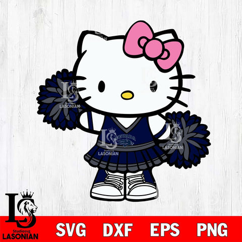 Nevada Wolf Pack Hello Kitty Cheerleader 11 Svg Eps Dxf Png File, Digital Download, Instant Download