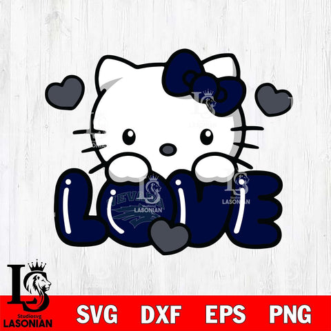 Nevada Wolf Pack Hello Kitty Love Svg Eps Dxf Png File, Digital Download, Instant Download