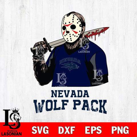 Nevada Wolf Pack Jason Voorhees 11 Svg Eps Dxf Png File, Digital Download