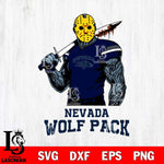 Nevada Wolf Pack Jason Voorhees 7 Svg Eps Dxf Png File, Digital Download