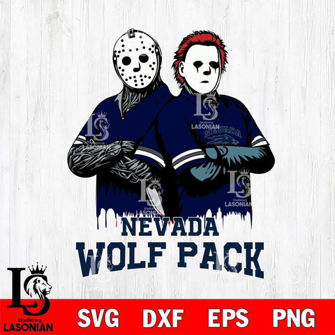 Nevada Wolf Pack Jason Voorhees 8 Svg Eps Dxf Png File, Digital Download