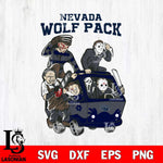 Nevada Wolf Pack Jason Voorhees Horror 10 Svg Eps Dxf Png File, NCAA svg, Digital Download, Instant Download