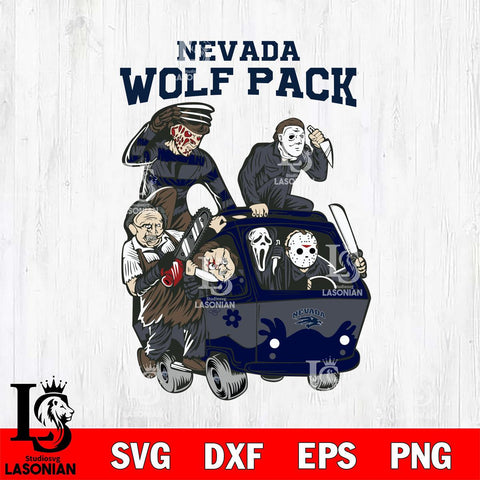 Nevada Wolf Pack Jason Voorhees Horror 10 Svg Eps Dxf Png File, NCAA svg, Digital Download, Instant Download