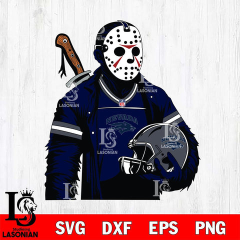 Nevada Wolf Pack Jason Voorhees Horror 2 Svg Eps Dxf Png File, NCAA svg, Digital Download, Instant Download