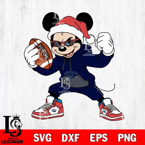 Nevada Wolf Pack Mickey Cool Football Christmas File Cut, NCAA SVG DXF EPS PNG FILE, Digital Download , Criucut , Silhouette