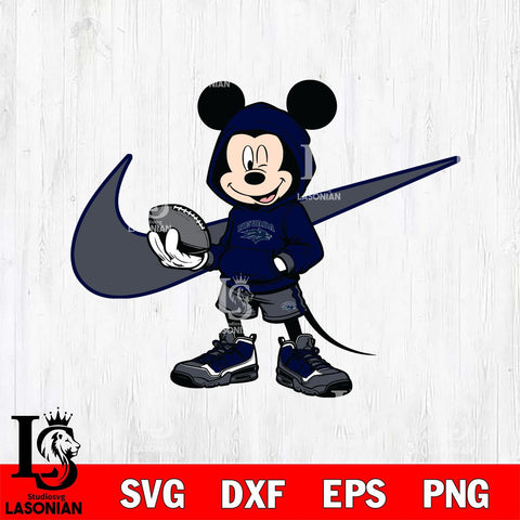 Nevada Wolf Pack Mickey Wearing Hoodie Sport Svg Eps Dxf Png File, NCAA svg, Digital Download, Instant Download