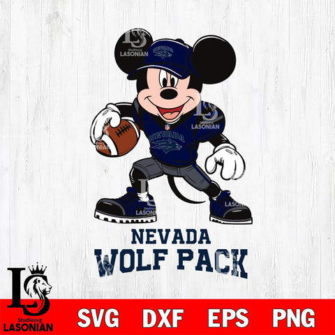Nevada Wolf Pack Mikey Mouse Disney, Svg Eps Dxf Png File, Digital Download