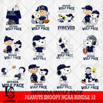 Nevada Wolf Pack Peanuts Snoopy Player NCAA Bundle 12 SVG DXF EPS PNG FILE,Snoopy File Cut, bundle NCAA Digital Download,Instant Download, Silhouette