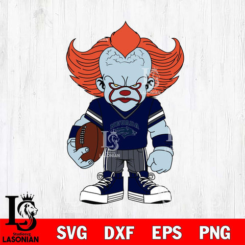 Nevada Wolf Pack Pennywise Horror Sport 11 Svg Eps Dxf Png File, Digital Download