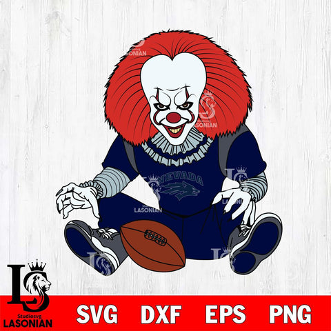 Nevada Wolf Pack Pennywise Horror Sport 6 Svg Eps Dxf Png File, Digital Download