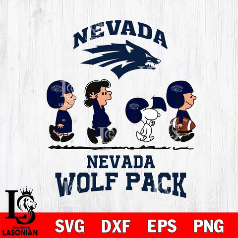 Nevada Wolf Pack Snoopy Sport 12 Svg Eps Dxf Png File, Digital Download