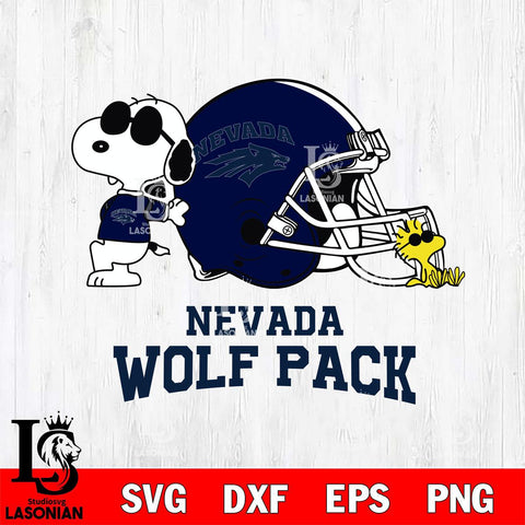 Nevada Wolf Pack Snoopy Sport 2 Svg Eps Dxf Png File, Digital Download