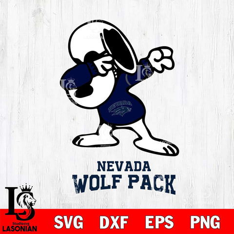 Nevada Wolf Pack Snoopy Sport 3 Svg Eps Dxf Png File, Digital Download