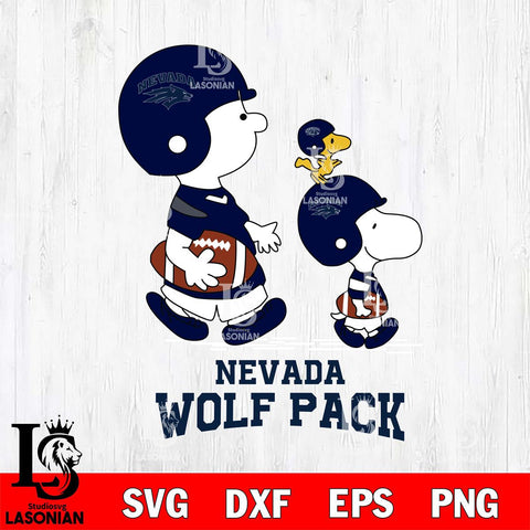 Nevada Wolf Pack Snoopy Sport Svg Eps Dxf Png File, Digital Download