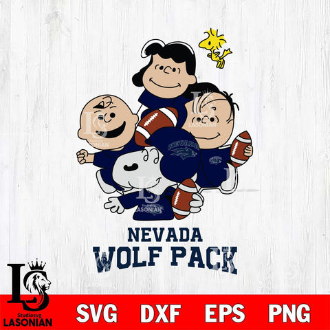 Nevada Wolf Pack Snoopy Sport 4 Svg Eps Dxf Png File, Digital Download