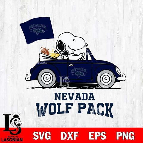 Nevada Wolf Pack Snoopy Sport 5 Svg Eps Dxf Png File, Digital Download