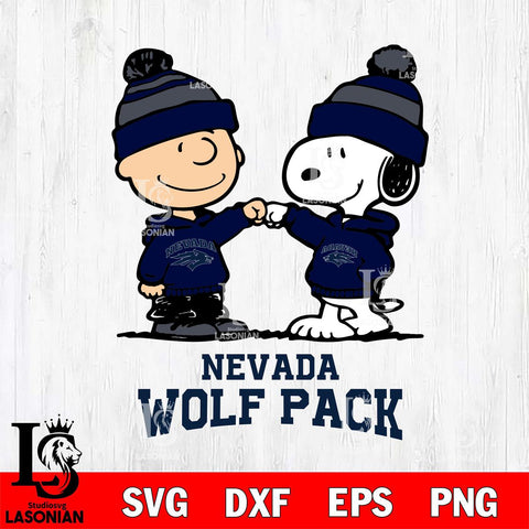 Nevada Wolf Pack Snoopy Sport 9 Svg Eps Dxf Png File, Digital Download