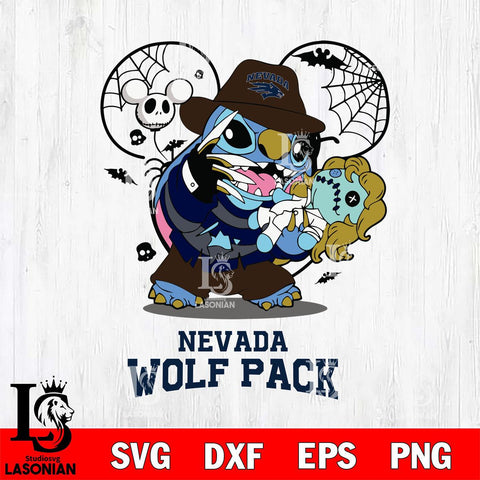 Nevada Wolf Pack Stitch Freddy Krueger Halloween Svg Eps Dxf Png File, Digital Download, Instant Download