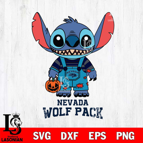 Nevada Wolf Pack Stitch Horror Halloween Svg Eps Dxf Png File, NCAA svg, Digital Download, Instant Download