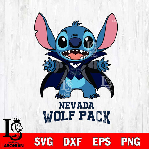 Nevada Wolf Pack Stitch Vampire halloween Svg Eps Dxf Png File, NCAA svg, Digital Download, Instant Download