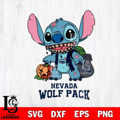 Nevada Wolf Pack Stitch Zombie Svg Eps Dxf Png File, NCAA svg, Digital Download, Instant Download