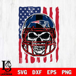 New England Patriots American Skull Helmet Svg Eps Dxf Png File, Digital Download, Instant Download