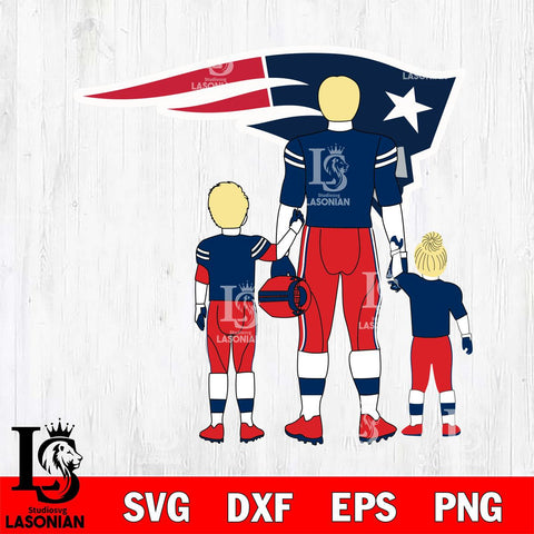 New England Patriots Best Dad Ever , father day , DAD NFL 3 Svg Eps Dxf Png File, Digital Download, Instant Download