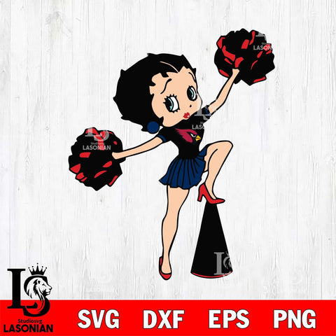 New England Patriots Betty Boop Cheer Leader Svg Eps Dxf Png File, Digital Download, Instant Download