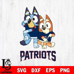 New England Patriots Bluey Chilli Dance Mode Svg Eps Dxf Png File, Digital Download, Instant Download