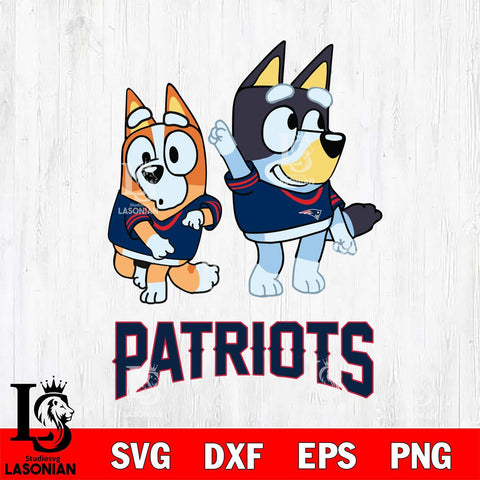 New England Patriots Bluey Chilli Mode Dance Svg Eps Dxf Png File, Digital Download, Instant Download