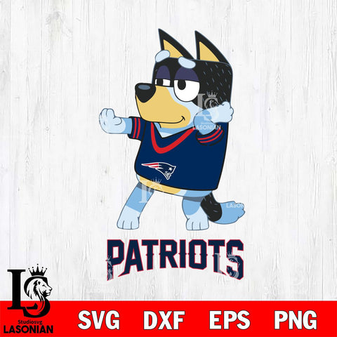 New England Patriots Bluey Dad Dance Svg Eps Dxf Png File, Digital Download, Instant Download