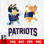 New England Patriots Bluey Dance Svg Eps Dxf Png File, Digital Download, Instant Download