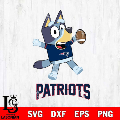 New England Patriots Bluey Sport Football Cricut Files,Bluey Svg file,Digital Download ,Instant Download