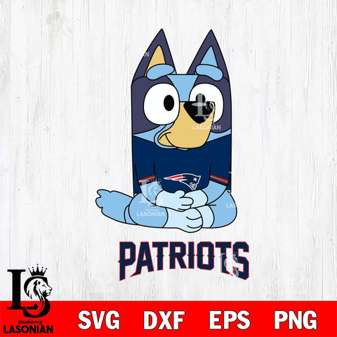 New England Patriots Bluey Styles Football Cricut Files,Bluey Svg file,Digital Download ,Instant Download