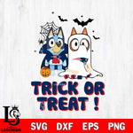 New England Patriots Bluey Trick or Treat Halloween Svg Eps Dxf Png File, Digital Download, Instant Download