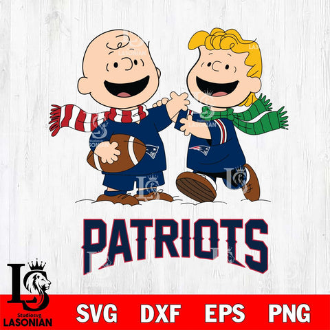 New England Patriots Charlie Brown & Linus Football Cricut,Christmas SVG DXF EPS PNG FILE, Digital Download,Instant Download, Silhouette