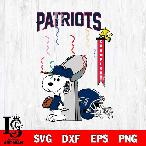 New England Patriots Charlie Brown and Snoopy Super Bowl Svg Eps Dxf Png File, NFL svg , Digital Download , Instant Download, Cricut File