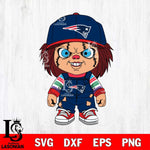 New England Patriots Chucky Football Horror Halloween Svg Eps Dxf Png File, Digital Download, Instant Download