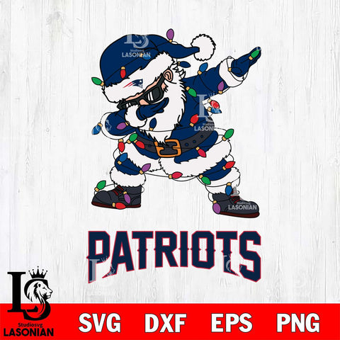 New England Patriots Dabbing Santa Claus Ugly Christmas Svg Eps Dxf Png File,NFL Svg Files,Digital Download,Sublimation,Instant Download
