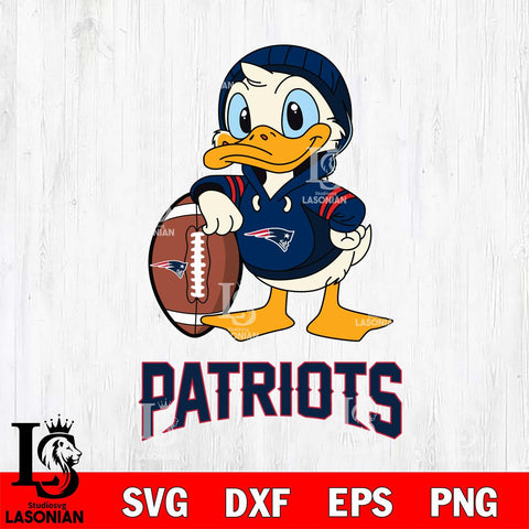 New England Patriots Donald Duck Cool Sport Cricut, NFL SVG DXF EPS PNG FILE, Digital Download,Instant Download, Silhouette