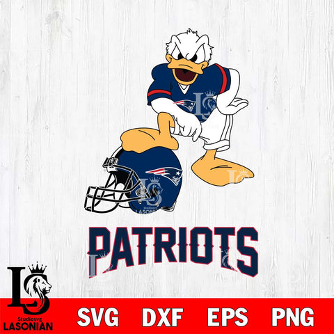 New England Patriots Donald Duck Helmet Cricut, NFL SVG DXF EPS PNG FILE, Digital Download,Instant Download, Silhouette